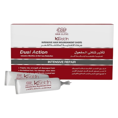 Hair Clinic Keratin Intensive Hair Nourishment Shots &ndash; Dual Action