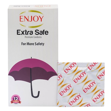 إنجوي واقي ذكري أمان إضافي 12 قطعة