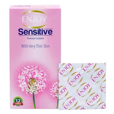 إنجوي واقي ذكري حساسة ورقيقة 12 قطعة