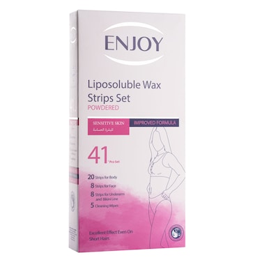 إنجوي مجموعة شرائح الشمع لإزالة شعر البشرة الحساسة 41 قطعة