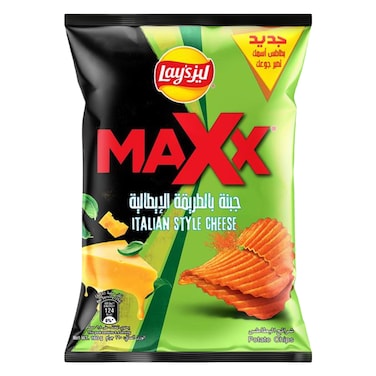 ليز ماكس رقائق بطاطس، جبنة بالطريقة الإيطالية، 160 جرام