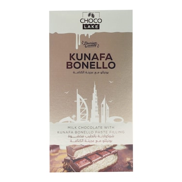 Choco Lake - Milk Chocolate With Kunafa Bonello Paste Filling 190G