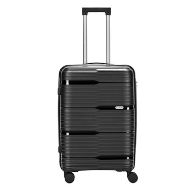 Carlton Alton Hard Luggage Case, 65 cm, Black