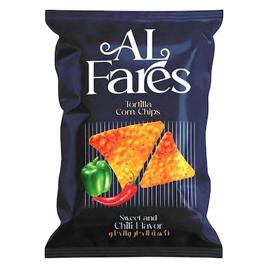 Alfares Corn Chips Chili 100g