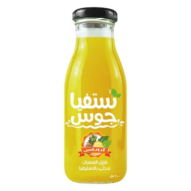 ستيفيا جوس – عصير أناناس قليل السعرات مُحلّى بالستيفيا – 300 مل