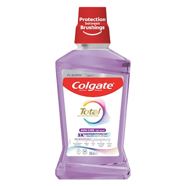 كولجيت توتال أكتيف بروتكشن، غسول للفم والعناية باللثة 500 مل