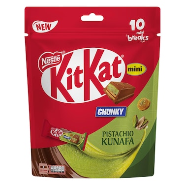 كيت كات تشانكي ميني – شوكولاتة بنكهة الفستق والكنافة – 166 جرام