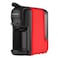 TORNADO 3 In 1 Multifunction Espresso Coffee Automatic Machine - With 600ml Detachable Water Tank 7 Optional Water Levels And Auto Shut Off Options 19 Bar Black/Red