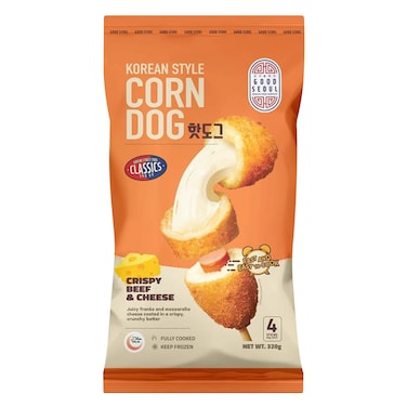 جود سيول هوت دوغ لحم بقري مقرمش مع جبن 320 جرام