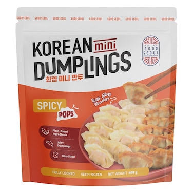 Good Seoul Mini Korean Dumplings With Glass Noodles Spicy Pops 405g