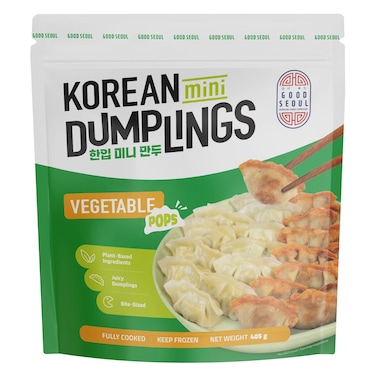 Good Seoul Mini Korean Dumplings With Glass Noodles Vegetable Pops 405g