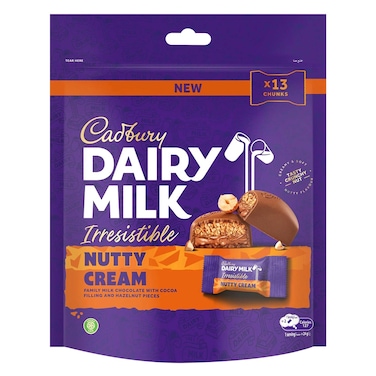 كادبوري ديري ميلك شوكولاتة بالحليب إيريزستبل كريمة بالمكسرات 136.5 جرام