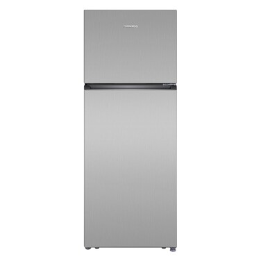 تورنادو - ثلاجة بابان، سعة صافية 465 لترًا، 16.42 قدم مكعب، بفريزر علوي، أرفف زجاجية مقسّى متعددة التدفقات الفضية (RF-TCN465PT0GINS)