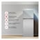 Tornado - Double Door Refrigerator 465 Liters Net Capacity , 16.42 cubic feet, Top Mount , Silver Multi Air Flow Tempered Glass shelves (RF-TCN465PT0GINS)