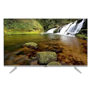 تورنيدو تلفزيون سمارت LED مقاس 55 بوصة، دقة 4K UHD، بدون فريم، نظام أندرويد، ريسيفر داخلي، أسود (55UA5300E)