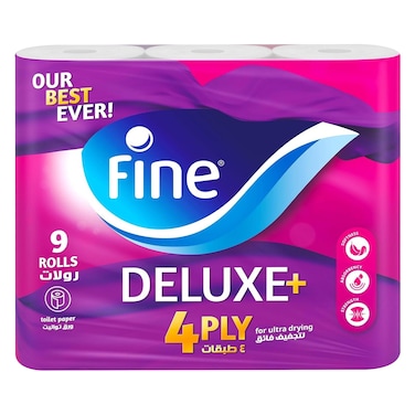 Fine Toilet Tissue Deluxe+ &ndash; 4 Rolls