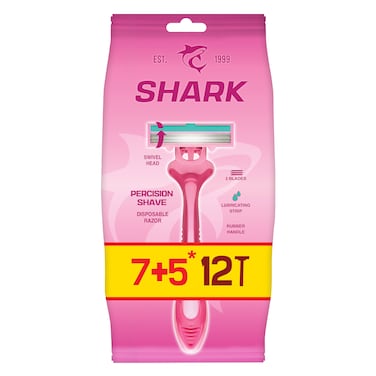 شارك شفرات حلاقة نسائية ثلاثية، 12 قطعة