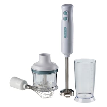 أرييتي خلاط يدوي أبيض بمقبض مريح وخيارين للسرعة (C060111ARAS)