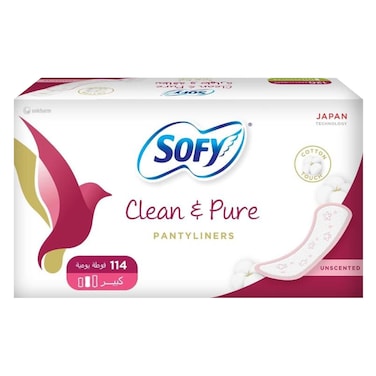 Sofy Pantyliner Clean &amp; Pure Unscented Large X114