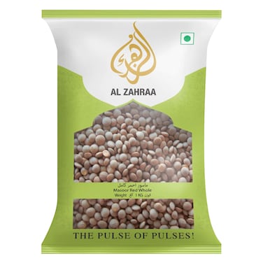 Al Zahraa - Red Masoor Whole Lentils 1KG