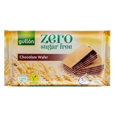 Gull&oacute;n Zero Sugar-Free Chocolate Wafer &ndash; 60 g &times; 3