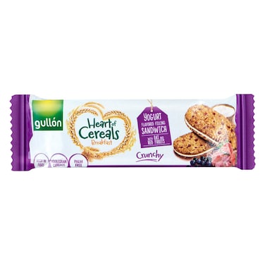 Gullon Wholegrains Sandwich Yogurt Fruit 44g