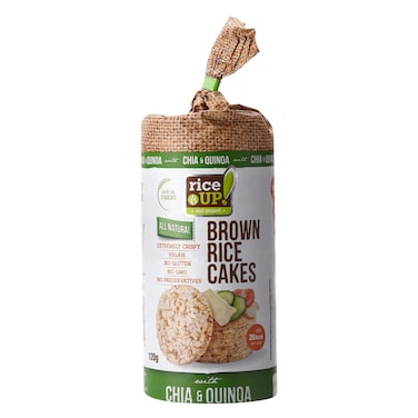RiceUp Rice Cakes with Chia &amp; Quinoa &ndash; 120 g