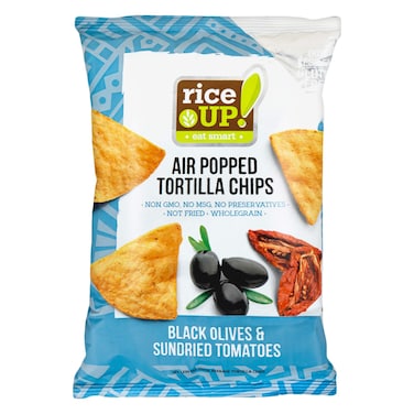 Riceup Air Popped Tortilla Chips Sour Cream &amp; Green Onions 60g
