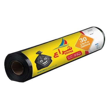 شراع - اكياس قمامة 30 جالون رول، 25 كيس