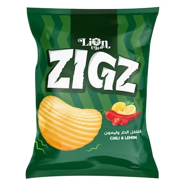 Lion Zigz Chili &amp; Lemon Flavor Chips 55g