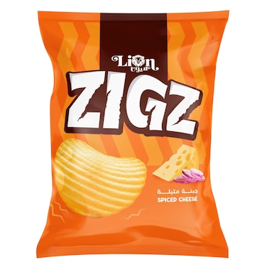 Lion Zigz Spiced Cheese Flavor Chips 55g
