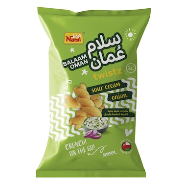 سلام عمان تويستز، وجبة خفيفة بنكهة الكريمة الحامضة والبصل 60 جرام