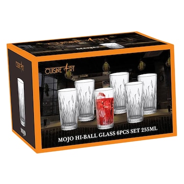 كوزين آرت موجو كأس هاي بول طقم 6 قطع 255 مل