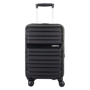 American Tourister Rinia Hard-Sided Polypropylene Trolley Suitcase 79 cm &ndash; Black &ndash; 8 Wheels