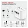 HONEYWELL UNIV TRAVEL ADAPTER WHT