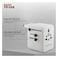 هانيويل - محول سفر عالمي 45 واط، متعدد المقابس، مقبس أمريكي (ياباني)، منفذا USB، 3 منافذ تايب C، يدعم الشحن السريع، أبيض