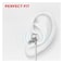 Honeywell Moxie V50 - Wired Earphones with Built-in Mic, 10mm*2 Drivers, Passive Noise Cancellation, Deep Bass, 3.5mm AUX, 1.2M, White