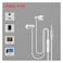 Honeywell Moxie V50 - Wired Earphones with Built-in Mic, 10mm*2 Drivers, Passive Noise Cancellation, Deep Bass, 3.5mm AUX, 1.2M, White