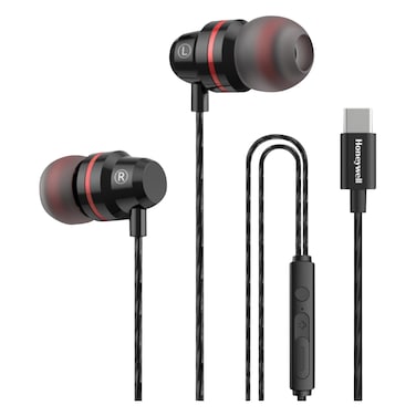 هوني ويل - سماعات أذن سلكية من النوع C، موديل P60، أسود