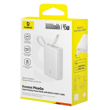 Baseus Picogo Power Bank 10000mah 45W White