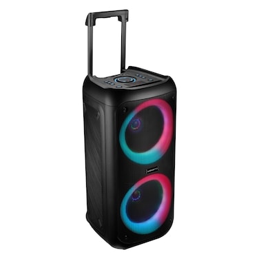 سلسلة فولكانو ساميت - مكبر صوت مزدوج 8 بوصة قابل للطي للحفلات - أسود