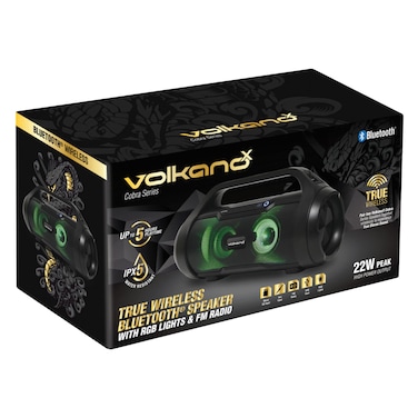سلسلة فولكانو إكس كوبرا - مكبر صوت بلوتوث - أسود