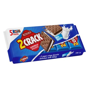 ROSHEN 2 CRACK WITH MILK &amp;VANIL190G