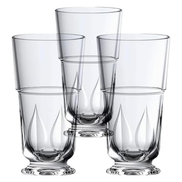 مستر هوم طقم أكواب زجاجية 3 قطع