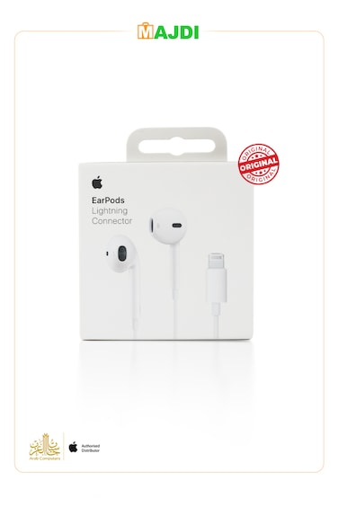 Best performance and clearest sound - Original Apple Lightning Headphones, Arab Computers Warranty
