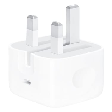 أبل محول طاقة USB-C، 20 واط، منفذ واحد، أبيض (MUVT3ZE/A)