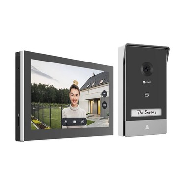 EZVIZ CS-HP7-R105-1W2TFC 2K Home Video Doorphone - 7'' Touch Screen, Remote Door Unlock, Motion Detection, Two-Way Talk, Weatherproof