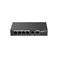 محول Ruijie 6-Port Gigabit Smart POE - 4 منافذ PoE/PoE+، 1 جيجابت RJ45 + 1 SFP Uplink، ميزانية طاقة 54 وات
