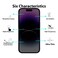 Privacy Tempered Glass Screen Protector for iPhone 14 Pro - Scratch-Proof, Anti-Fingerprint, Black Border