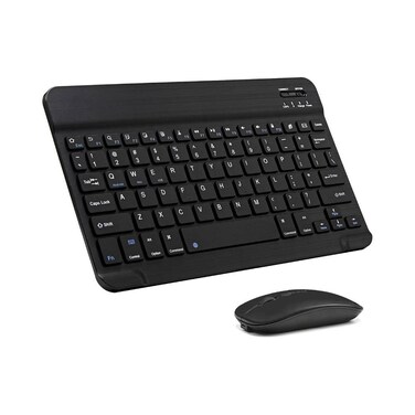 Ultra-Slim Rechargeable Bluetooth Keyboard and Ergonomic Mouse for Apple iPad Air (5th Generation)